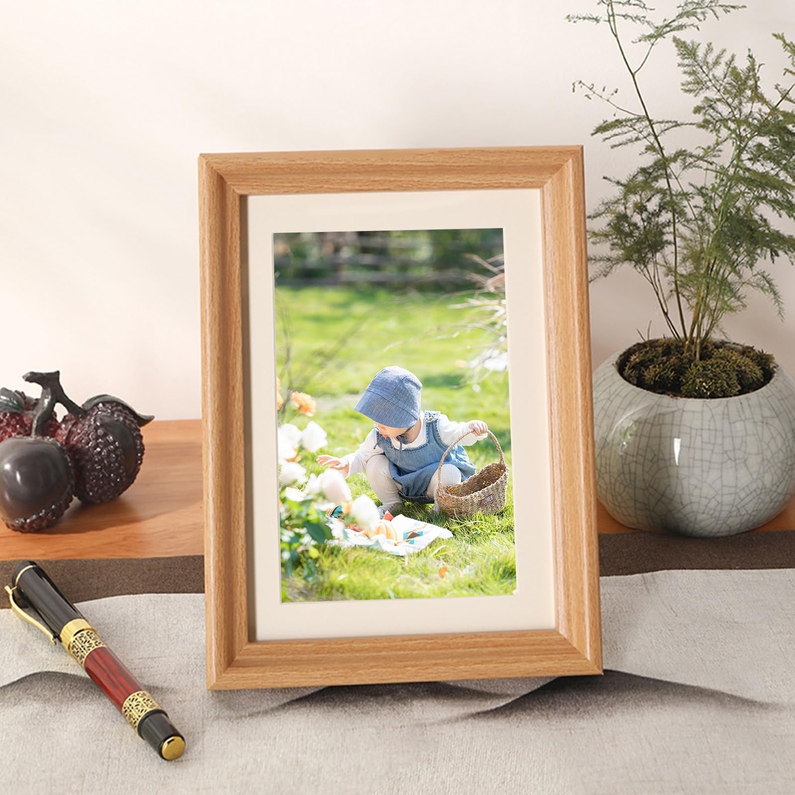 Amazon.com - Stfery Wooden Frame 5x7 Acrylic Memorial Wood Picture